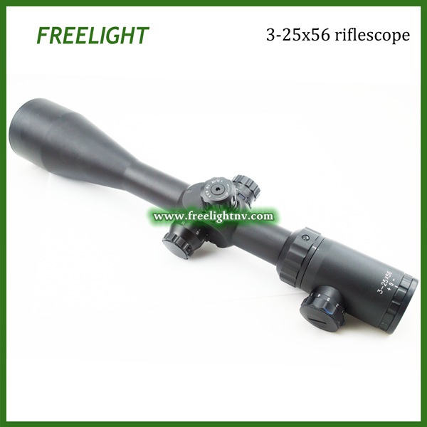 DHL Shipping Freelight Optic 3 25x56 Side Focus IR long distance shooting riflescope low light powerful