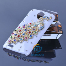 Beauty Colorful Peacock For Case Lenovo S820 1 Piece Free Shipping New Arrival Fashion Luxury Diamond Bling Cell Phone Cover