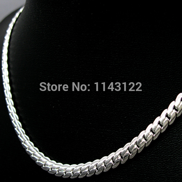 hot selling men s jewelry 925 silver chains necklace for men free shipping
