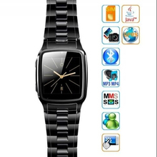 New Arrival 1.6 Inch Unlocked Stainless Steel Smart Watch Cell Phone Bluetooth Smart Wrist Watch