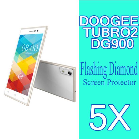 5x In Stock 5 0 inch Mobile Phone Diamond Screen Protector For DOOGEE Turbo2 DG900 LCD