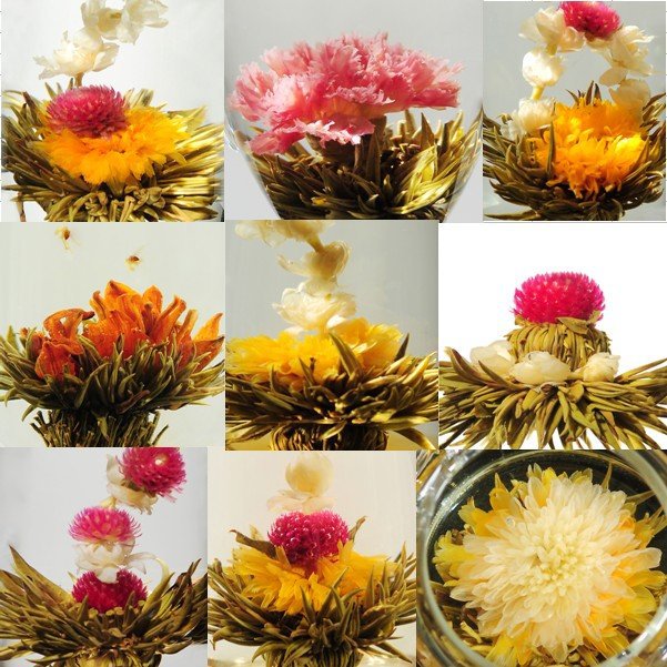 Promotion Good quality 4pcs 40g blooming flower tea flowering tea natural herbal for reduce weight Free