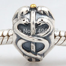 Snake BAS 33 Fits European Pandora Charm Bracelets Necklaces DIY Jewelry Vintage Genuine Antique 925 Sterling