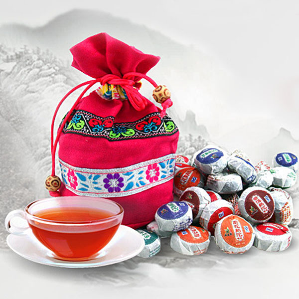 4g 5g per 50pcs Assorted Yunnan Puer Puerh Tea Mix Ripe Raw Mini Tuo Tea CookedFreeShipping
