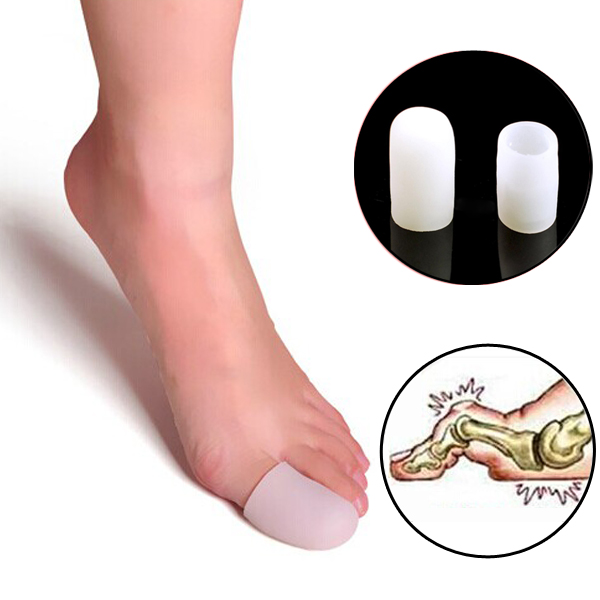 1Pair 2pcs Women Silicone Gel Toe tube Corns Blisters Gel Bunion Toe Finger Protector Foot Care
