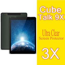 Premium Tablet PC 9.7 inch For Cube U65GT Talk9X CLEAR LCD Screen Protector,3pcs/lot for Cube U65GT Transparent Protective Film