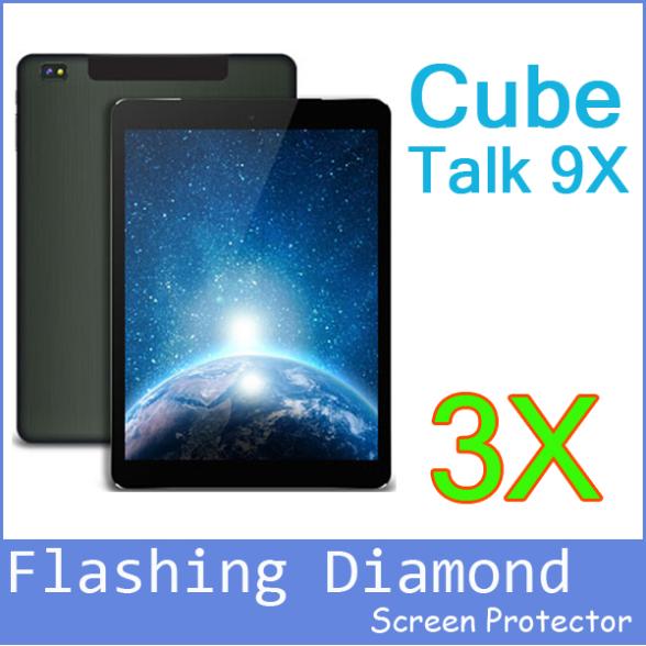 3x In Stock 9 7 Mobile Phone Brand Diamond Screen Protector For Cube Talk 9X U65GT