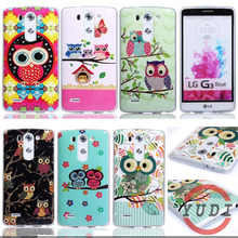 Case For LG G3 mini D722 D725 D728 D724 Cute cartoon Owl Painted For LG G3 mini cover Mobile Phone bags & Cases Accessories YUDI