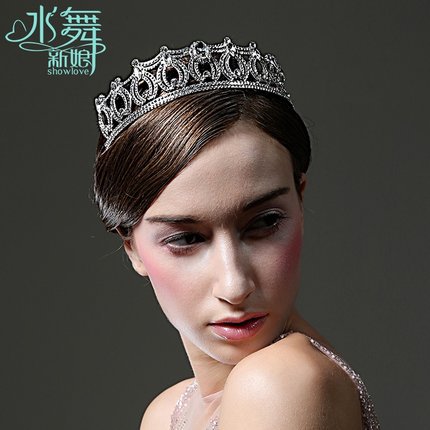 High end custom seiko quality crown marriage jewelry wedding hair accessories Free shipping