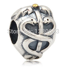 Wholesale DIY European Sterling Silver Jewelry Life Saver Charm Beads Fit Pandora Chamilia Style Bracelet
