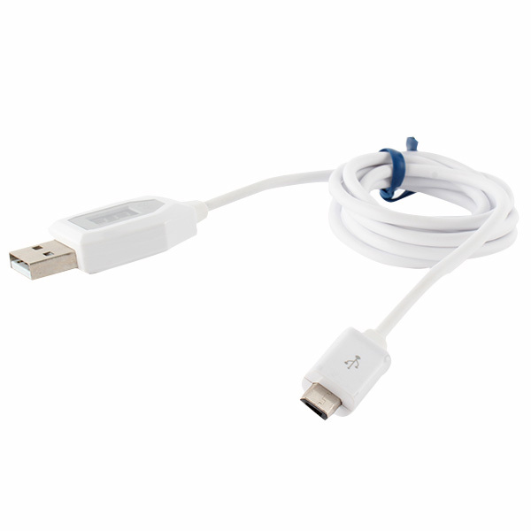 1M Micro USB Charging Data Cable Safety LCD Display Smart Voltage Electric Cable Free shipping