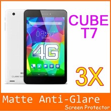 2014 new Cube T7 MT8752 Octa Core Matte LCD screen protector protective film 3pc Hot Sale