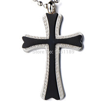 Cross Pendant Necklace/Mens Cross Necklace for Men/Greek Key/Large Cross Pendant/Men Necklace/Mens Pendant/Mens Jewlery
