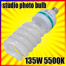 2Pcs lot Bright E27 220V 5500K 135W Photo Studio Bulb Video Photography Daylight Light Lamp CFL