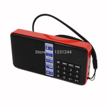 Portable Wireless MiniI LED Display Digital Speaker USB FM Radio Speaker Player