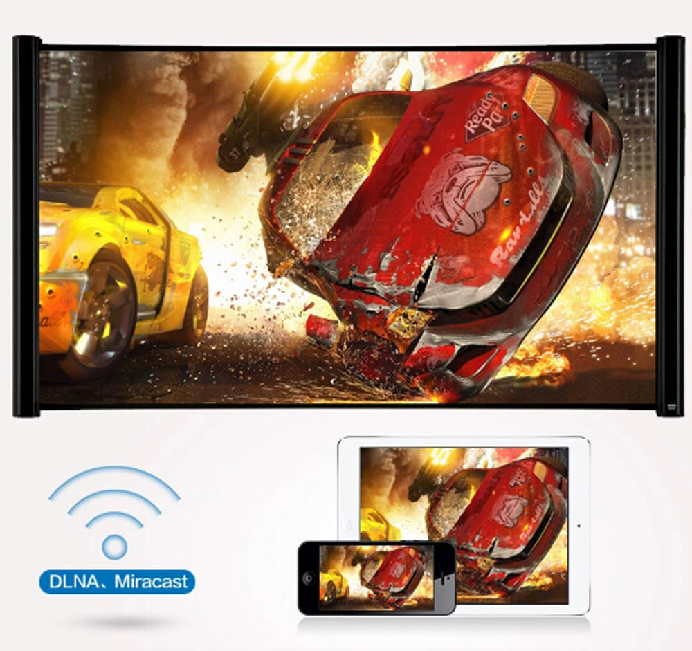 Купить В 3D WiFi смарт светодиодный проектор ТВ с поддержкой miracast и ...