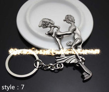 New 2014 Alternative Sexy Lover Metal Keychain Keyring Key Ring Chain Funny Toy