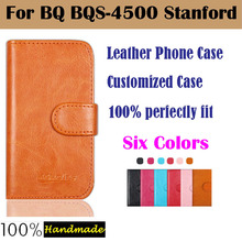 BQ BQS-4500 Stanford Case Dedicated Luxury Flip Leather Card Holder Case Cover For BQ BQS-4500 Stanford Smartphone Six Colors.