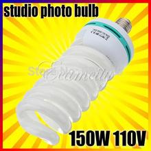 2Pcs lot E27 110V 150W 5500K Photo Bulb Studio Video Photography Daylight Light Lamp E27 CFL