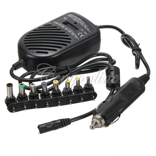 Universal 80W for DC USB Port LED Auto Car Charger Adjustable Power Supply Adapter Set 8