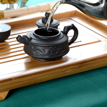 Yixing Purple Teapot Tea Cup Travel Tea Set Kung Fu Tea Set Dragon Black Teacup 3Pcs