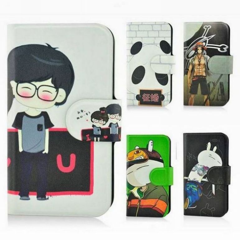 Hot Couple girl One Piece Luffy Panda Naruto Flower leather flip case cover for Xiaomi Millet