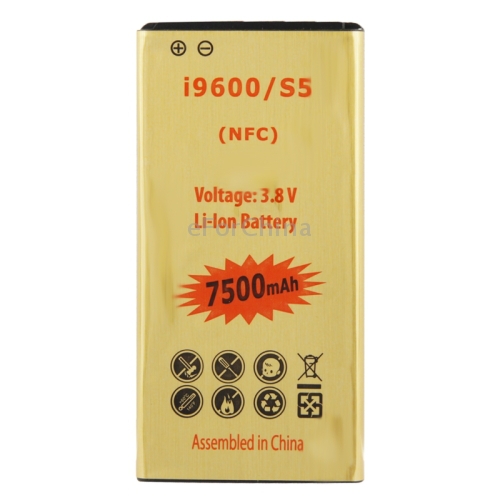 7500mAh Mobile Phone Battery with NFC for Samsung Galaxy S5 G900