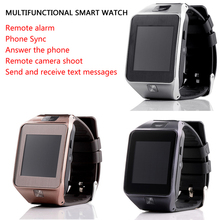 Free shipping 2014 hot sell Newest Smart Bluetooth Watch GV08 support SIM card smart Phone watch with camera Mate Smartphones