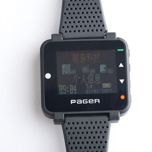 alpha watch pager text message wrist pager