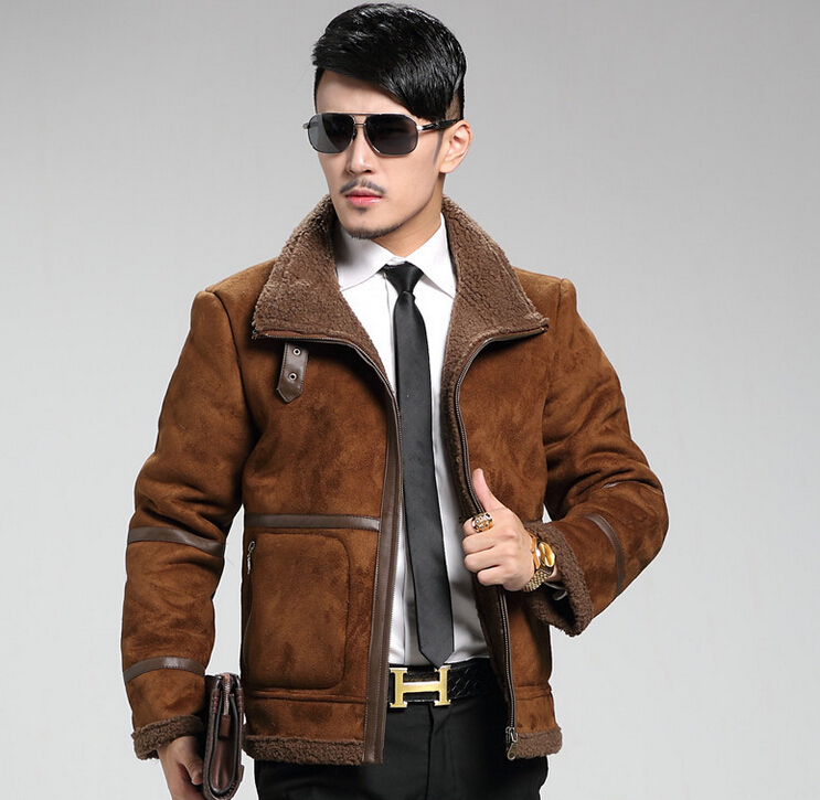 Cheap Brand discount. 2014 новый бренд зима кожа мужская куртка для мужчин