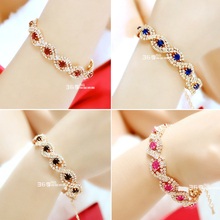 Crystal bracelet jewelry female marriage accessories red chinese style wedding dress bridal accessories
