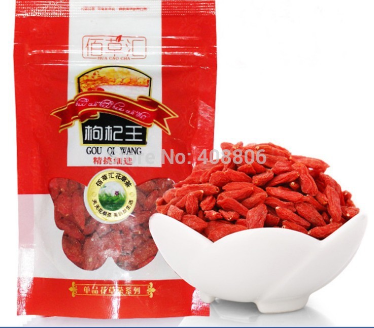 5A top grade NingXia goji berry Nature organic Dried GOJI drug Berries 50g bag packing Wolfberry