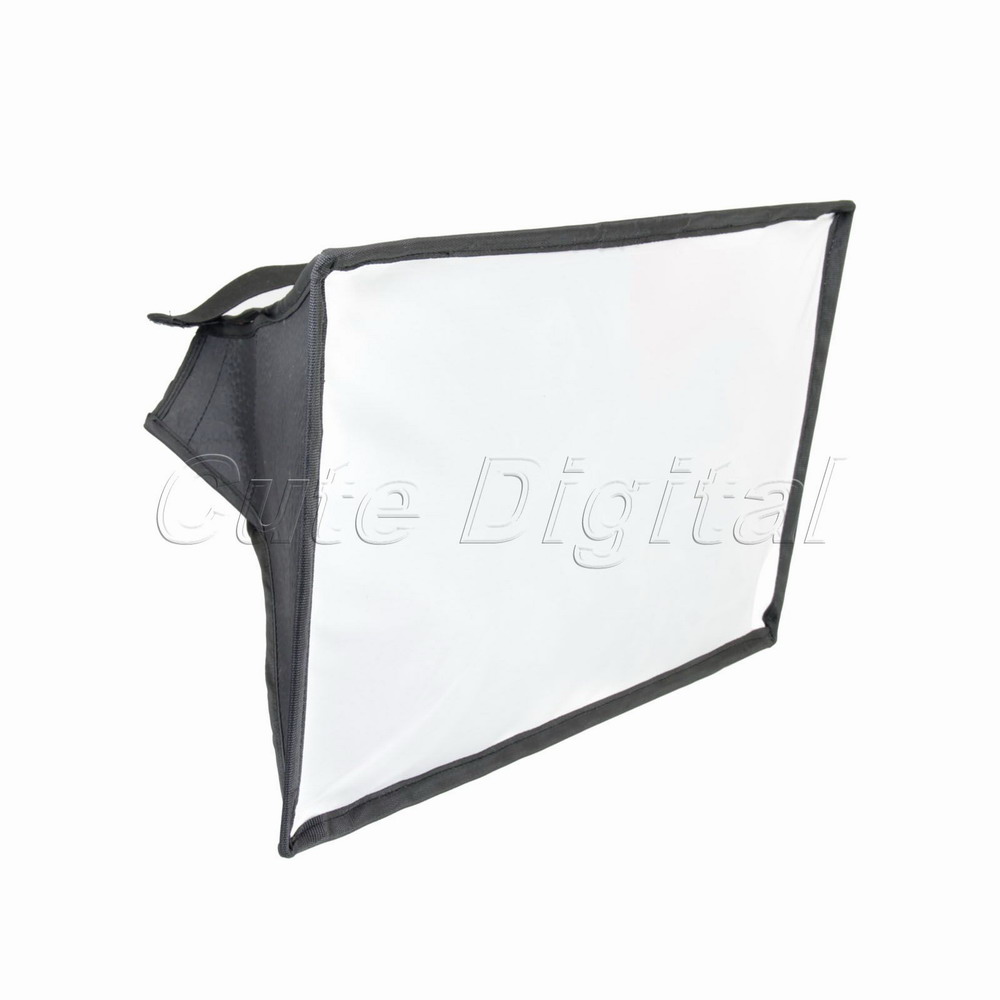 Portable 20x30cm Diffuser Soften Light Fold for Photo Flash Speedlight With Velcro Universal Camera Photo Flash