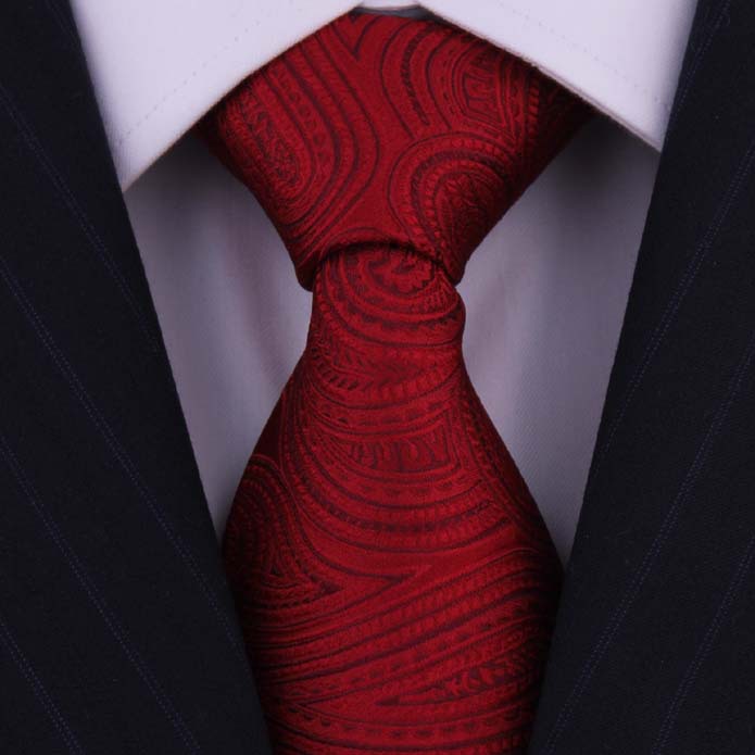 Designers Fashion Red Silk Ties Cavate For Men Gentlemen Wedding Dresses Gravatas Masculinas Neckties Gift For