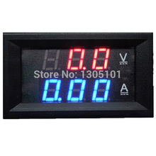 Venta al por mayor y al por menor! DC 0 V 100 V Led medidor de Panel amperios del amperímetro del voltímetro Digital uRzf