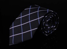 High Quality Black Plaid Silk Ties For man Gravatas Masculinas Formal Business Dresses Neckties Neckwear Corbata