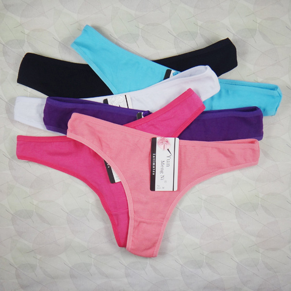 Cotton Women s Sexy Thongs G string Underwear Panties Briefs For Ladies T back Free Shiping