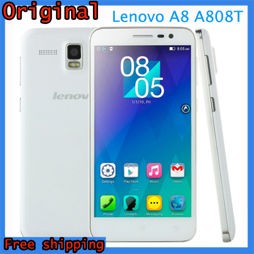 Original Lenovo A8 A808T Mobile Phone MTK6592 Octa core 1 7G Multi language 5 0 HD