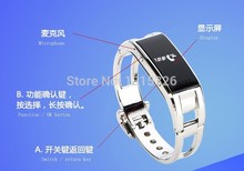 Smart Bluetooth bracelet watch bracelet pedometer may Caller ID Name speakerphone anti lost smartphone companion