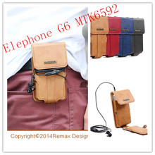 new Leather Case Cover For Elephone G6 MTK6592 Octa Core 3G Mobile Phone Android 4 4