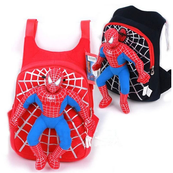 High-Quality-Cute-3D-spiderman-boys-school-bag-backpack-children-bags ...
