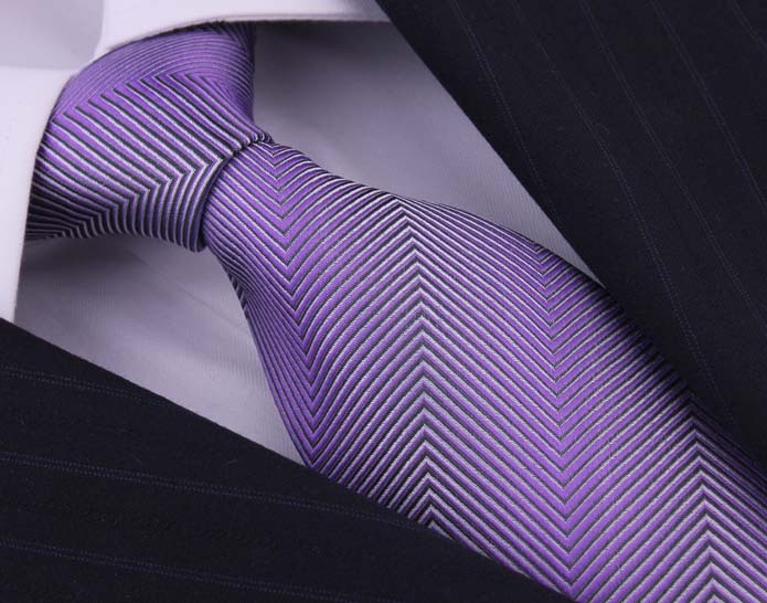 Purple Firm Striped Silk Ties Neckties For Men Gentlemen Business Suit Corbatas Gravatas Masculinas Neckwear Gifts