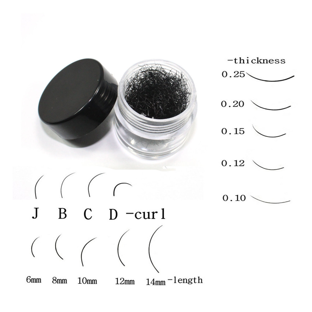 J B C D Curl Individual Black False Eyelash Extension Eye Lashes Makeup Tools Choose 1