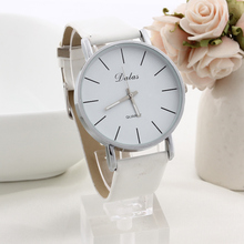 2014 New Brand dalas Leather Strap watch simple Quartz casual watches for men ladies women dress