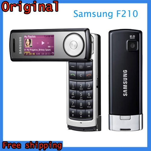 Free Shipping Original Samsung F210 Binou Cell Phone Unlocked Mobile phone