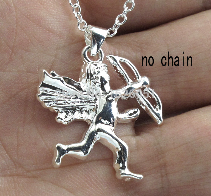 Vintage Cupid Augus Angel 925 Sterling Silver Charms Lovely Pendant For Necklace Jewelry