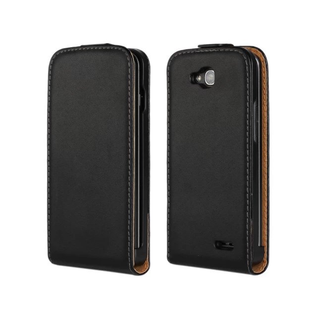New Flip Leather Case Cover For LG L90 D410 Dual Card Cell Phone Cases Black Color