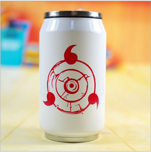 Naruto logo Creative cans modeling lasting insulation vacuum cups Cartoon Stainles Steel mugs hot selling
