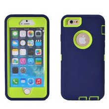 12 colors colorfull 3 in 1 Silicone PC Hybrid DustProof ShockProof Robot case cover For iPhone 6 4.7 Inch Phone Cover