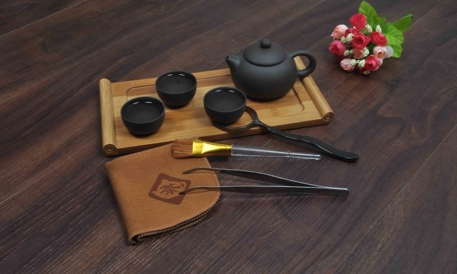 Yixing purple Kung Fu trave ceramic tea set teapot pot pots cup 8 sets of simple